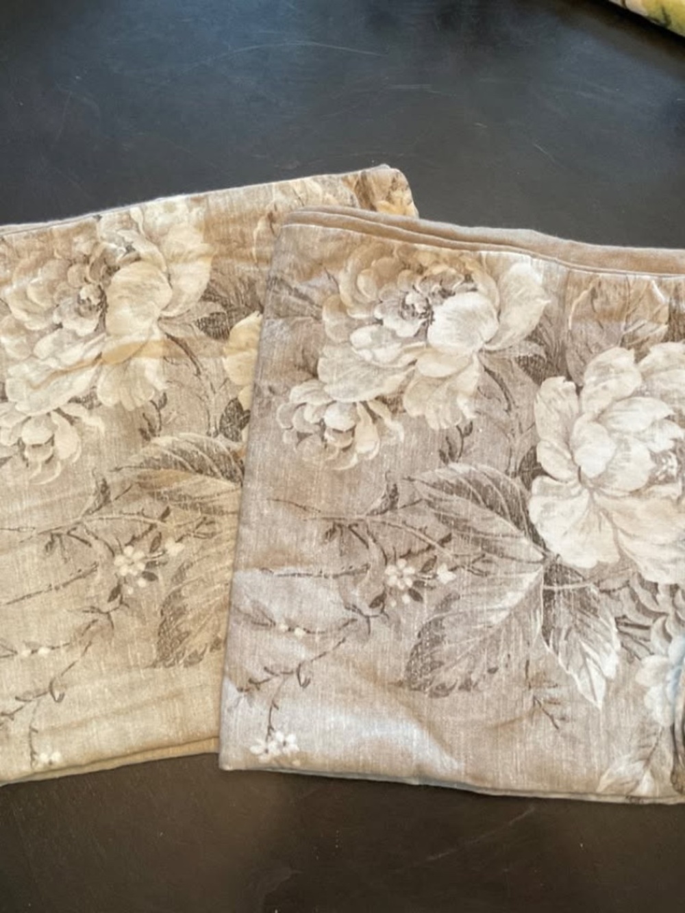 Pottery Barn Floral Pillow Covers (Pair)